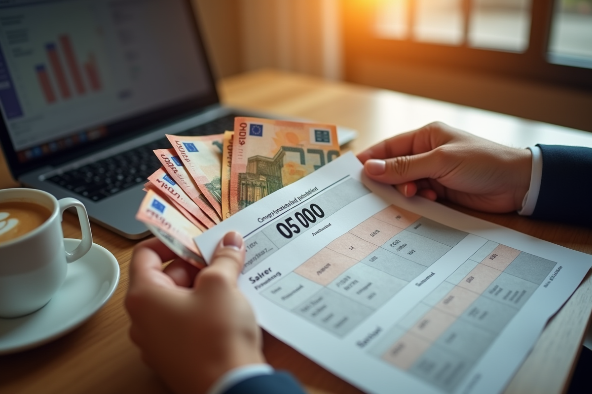 Deux mains échangeant des billets d