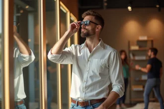 Lunettes de soleil pour homme alliant style et protection solaire